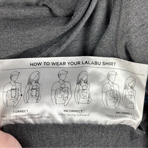 Lalabu Gray Dad Shirt Sz Medium - Picture 7 of 12